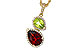 G302-62770: NECKLACE 2.74 SEMI-PREC (GAR,PER) 2.95 TGW