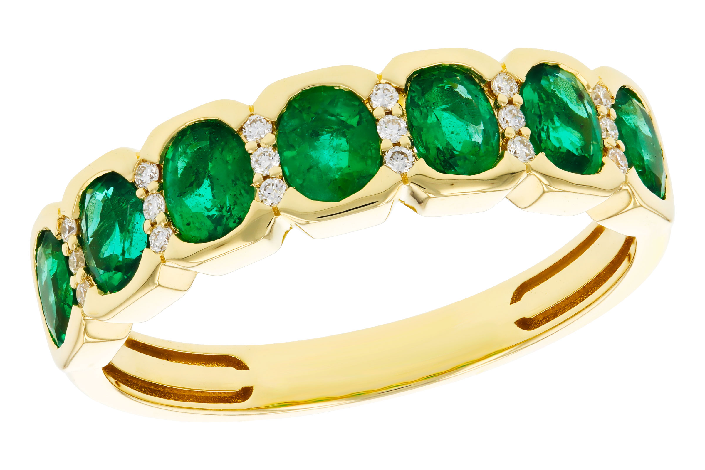 G303-47352: LDS WED RG 1.15 TW EMERALD 1.22 TGW