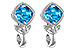 H215-33706: EARR 2.12 BLUE TOPAZ 2.14 TGW