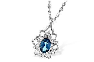 H217-15470: NECK .47 BLUE TOPAZ .56 TGW