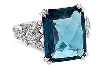 H218-00070: LDS RG 9.40 LONDON BLUE TOPAZ 9.60 TGW (15x12MM)