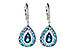 H218-03706: EARR 3.15 TW BLUE TOPAZ 3.32 TGW