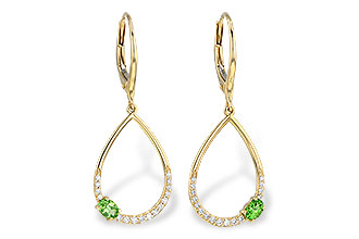 H218-07333: EARR .33 GREEN GARNET .49 TGW