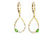 H218-07333: EARR .33 GREEN GARNET .49 TGW