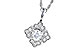 H300-76433: NECKLACE .15 BR .25 TW