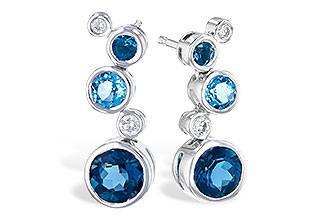 H300-79170: EARR 2.27 BLUE TOPAZ 2.40 TGW