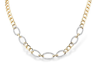 H301-65497: NECKLACE 1.12 TW (17")(INCLUDES BAR LINKS)