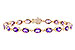 H301-65524: BRACELET 6.86 TW AMETHYST 6.90 TGW