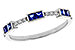 H302-58270: LDS WED RG .36 SAPPHIRE .43 TGW