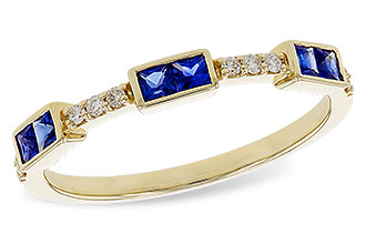 H302-58270: LDS WED RG .36 SAPPHIRE .43 TGW