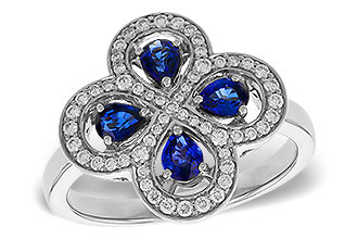 H302-60052: LDS RG .68 TW SAPPHIRE .96 TGW