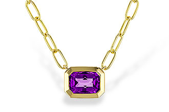 H302-60079: NECKLACE .82 AMETHYST (18")