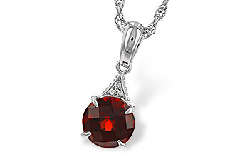 H302-60933: NECK 1.46 GARNET 1.47 TGW (7MM RD)