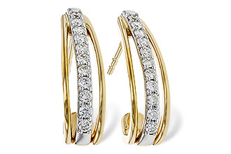 H302-61824: EARRINGS .40 TW