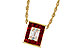 H302-61870: NECKLACE .82 RUBY TW 1.00 TGW
