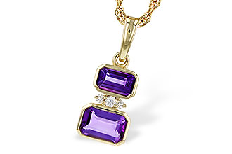 H302-62761: NECK .72 TW AMETHYST .75 TGW