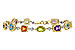 H302-62770: BRACELET 4.63 SEMI-PREC (AMY,BT,CIT,PER) 5.05 TGW