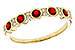 H302-62788: LDS WED RG .33 TW RUBY .45 TGW