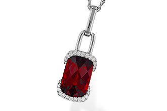 H303-45488: NECK 4.30 GARNET 4.45 TGW (12x8MM GAR)