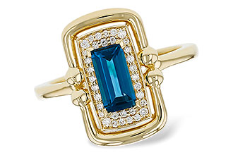 H303-45497: LDS RG .84 LONDON BLUE TOPAZ .96 TGW (8x4MM LBT)