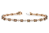 K216-23679: BRACELET 3.05 BROWN DIA 4.10 TW