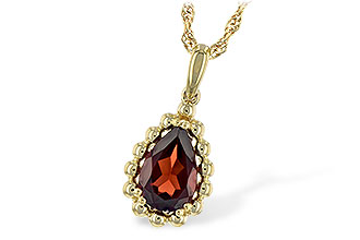 K217-12806: NECKLACE 1.38 CT GARNET