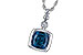 K218-02742: NECK 1.50 LONDON BLUE TOPAZ 1.54 TGW