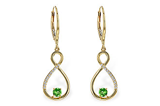 K300-72733: EARR .32 GREEN GARNET .40 TGW