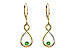 K300-72733: EARR .32 GREEN GARNET .40 TGW