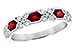 K300-76379: LDS WED RG .74 RUBY 1.00 TGW (4x3MM RUBY)