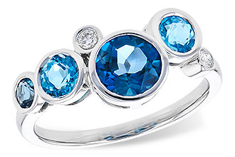 K300-79161: LDS RG 1.40 TW BLUE TOPAZ 1.45 TGW