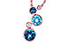 K300-79170: NECK 2.30 BLUE TOPAZ 2.40 TGW