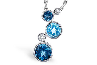 K300-79170: NECK 2.30 BLUE TOPAZ 2.40 TGW