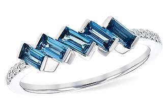 K300-80970: LDS RG .75 LONDON BLUE TOPAZ .82 TGW