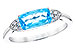 K301-63642: LDS RG 1.44 BLUE TOPAZ 1.52 TGW