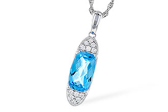 K301-63670: NECK 2.02 BLUE TOPAZ 2.12 TGW