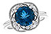 K301-66442: LDS RG 2.90 LONDON BLUE TOPAZ 3.05 TGW (9MM LBT)