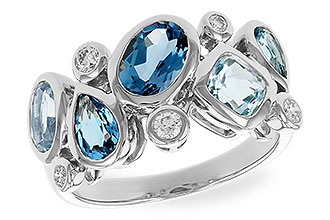 K301-69097: LDS RG 2.57 BLUE TOPAZ TW 2.75 TGW