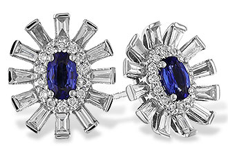 K301-70942: EARR .60 TW SAPPHIRE 1.32 TGW (5x3MM SAPP)