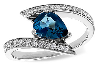 K302-55488: LDS RG 1.04 LONDON BLUE TOPAZ 1.28 TGW (8x6MM)
