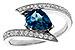 K302-55488: LDS RG 1.04 LONDON BLUE TOPAZ 1.28 TGW (8x6MM)
