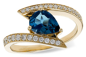K302-55488: LDS RG 1.04 LONDON BLUE TOPAZ 1.28 TGW (8x6MM)