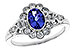 K302-55515: LDS RG .80 TANZANITE 1.20 TGW (7x5MM OV)