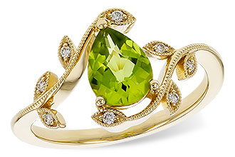 K302-56433: LDS RG 1.16 PERIDOT 1.22 TGW (8x6MM PER)