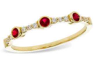 K302-57324: LDS WED RG .15 RUBY .24 TGW