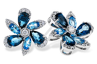 K302-58206: EARRINGS 3.37 BLUE TOPAZ 3.64 TGW