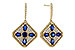 K302-59115: EARRINGS 1.03 TW SAPPHIRE 1.46 TGW