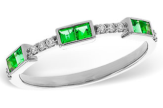 K302-59161: LDS WED RG .23 TW EMERALD .30 TGW