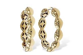 K302-60088: GOLD EARRINGS (18MM)