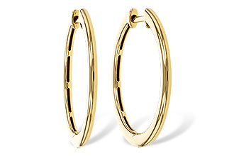 K302-61842: GOLD EARRINGS (24MM)